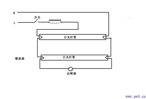 日光燈接法|家庭常用日光灯接线图与接线方法